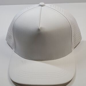 Snap White Minimalist Snapback Hat